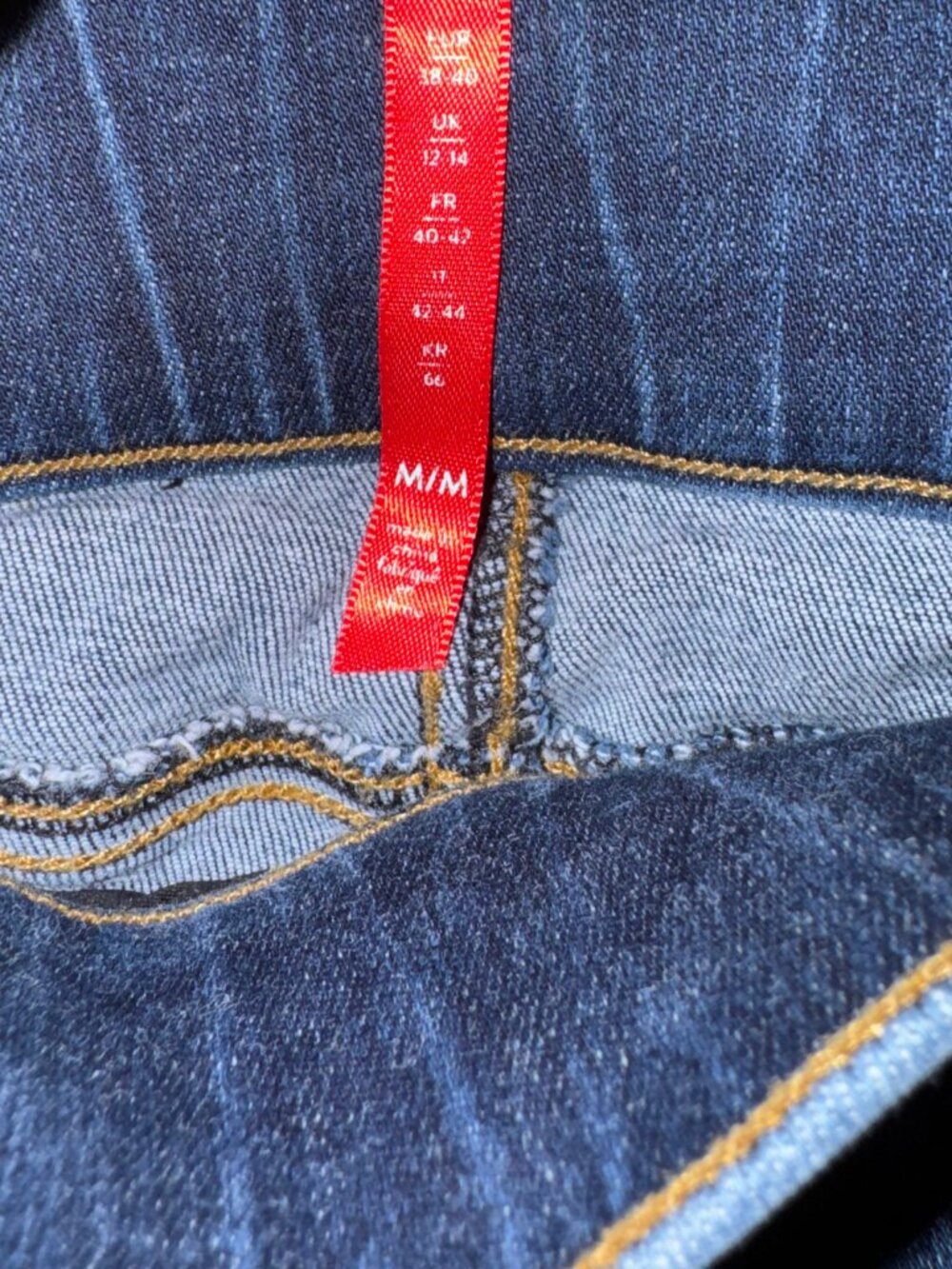 Spanx Distressed Denim Leggings Medium Pull-On High Rise Jeans/Blue - Picture 10 of 16